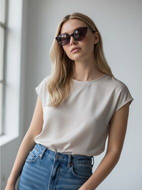 Draper James Women's Plum-Tinted Oval Sunglasses